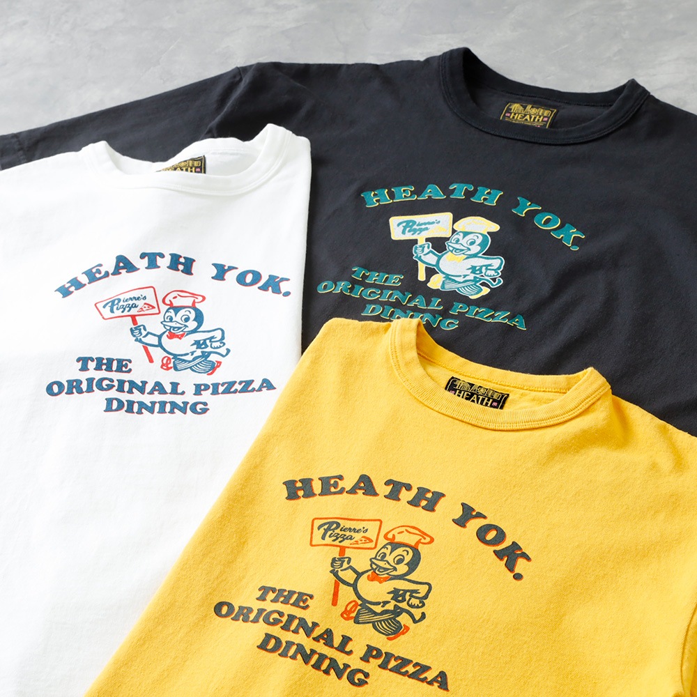<半額！ファミリーSALE！>◆ 【HEATH】ORIGINAL CREW NECK PRINT TEE 国産 オリジナル プリントTシャツ