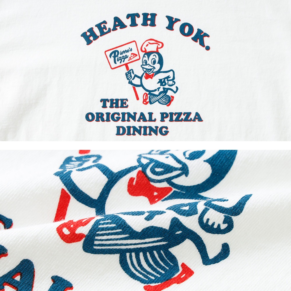 <半額！ファミリーSALE！>◆ 【HEATH】ORIGINAL CREW NECK PRINT TEE 国産 オリジナル プリントTシャツ