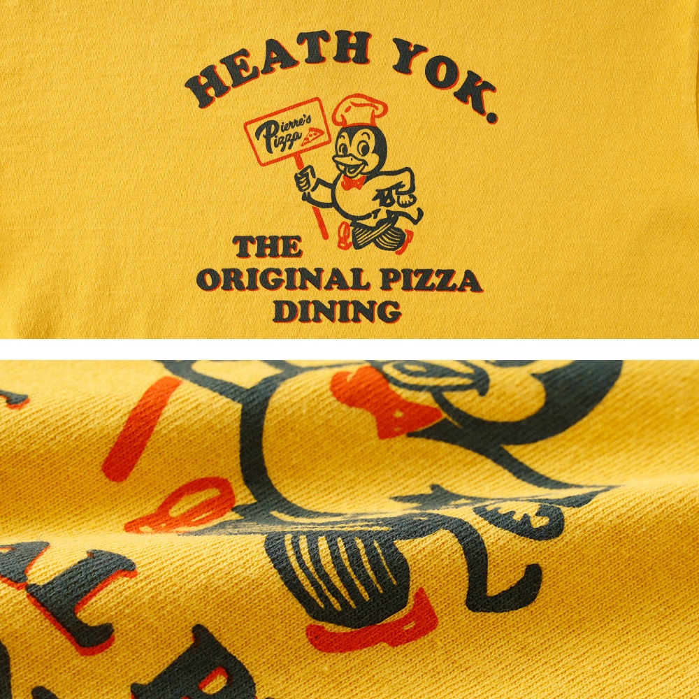 <半額！ファミリーSALE！>◆ 【HEATH】ORIGINAL CREW NECK PRINT TEE 国産 オリジナル プリントTシャツ