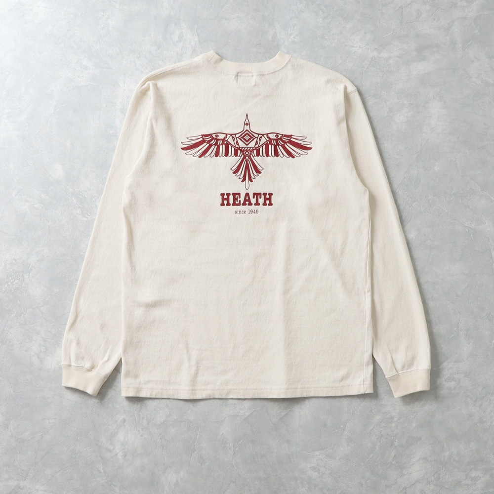 <10%OFF！ファミリーSALE！>◆【HEATH x Pherrow's】PRINT L/S 別注ロンT
