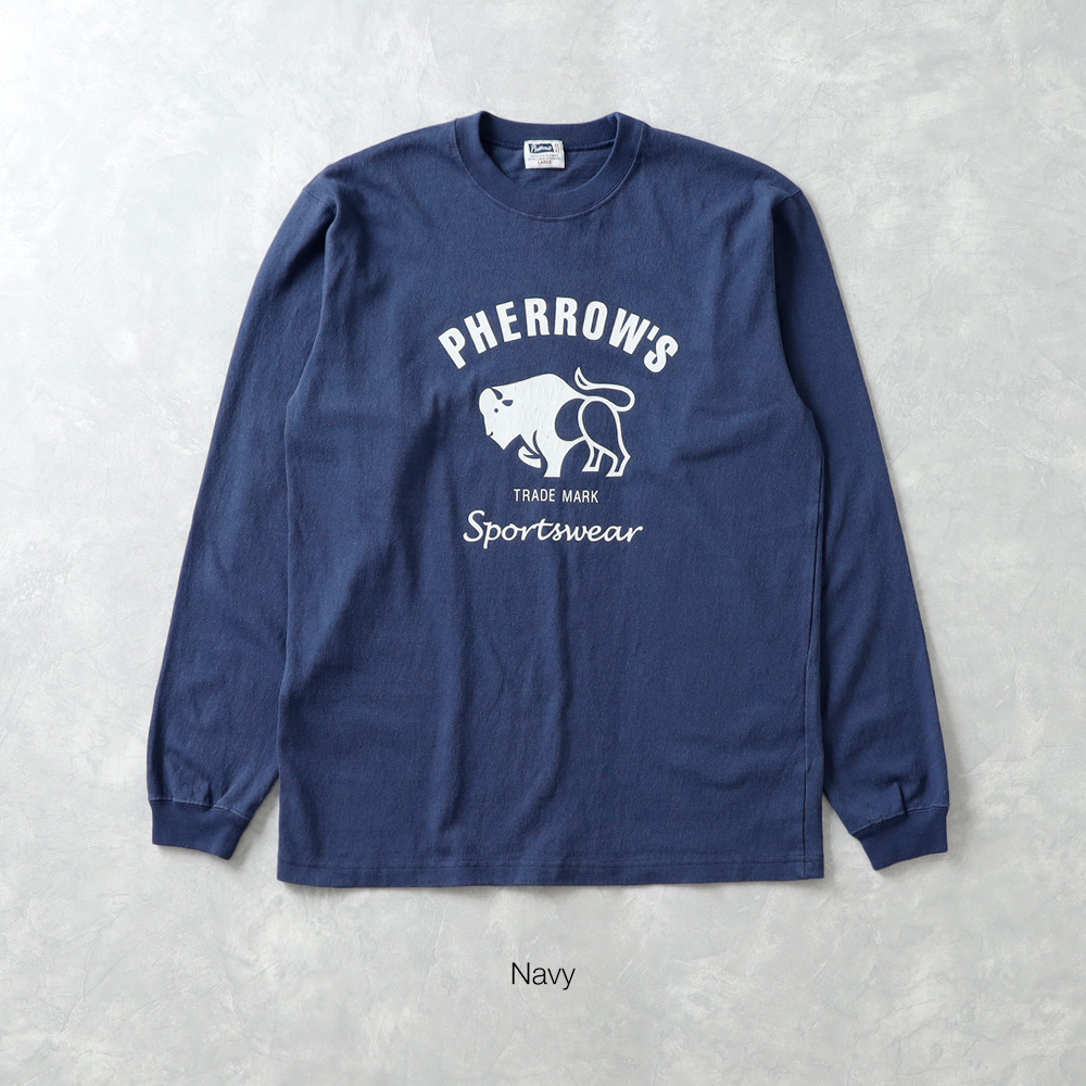 <10%OFF！ファミリーSALE！>◆【HEATH x Pherrow's】PRINT L/S 別注ロンT