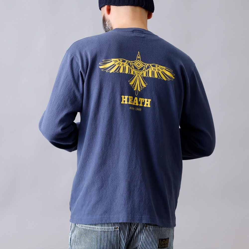 <10%OFF！ファミリーSALE！>◆【HEATH x Pherrow's】PRINT L/S 別注ロンT