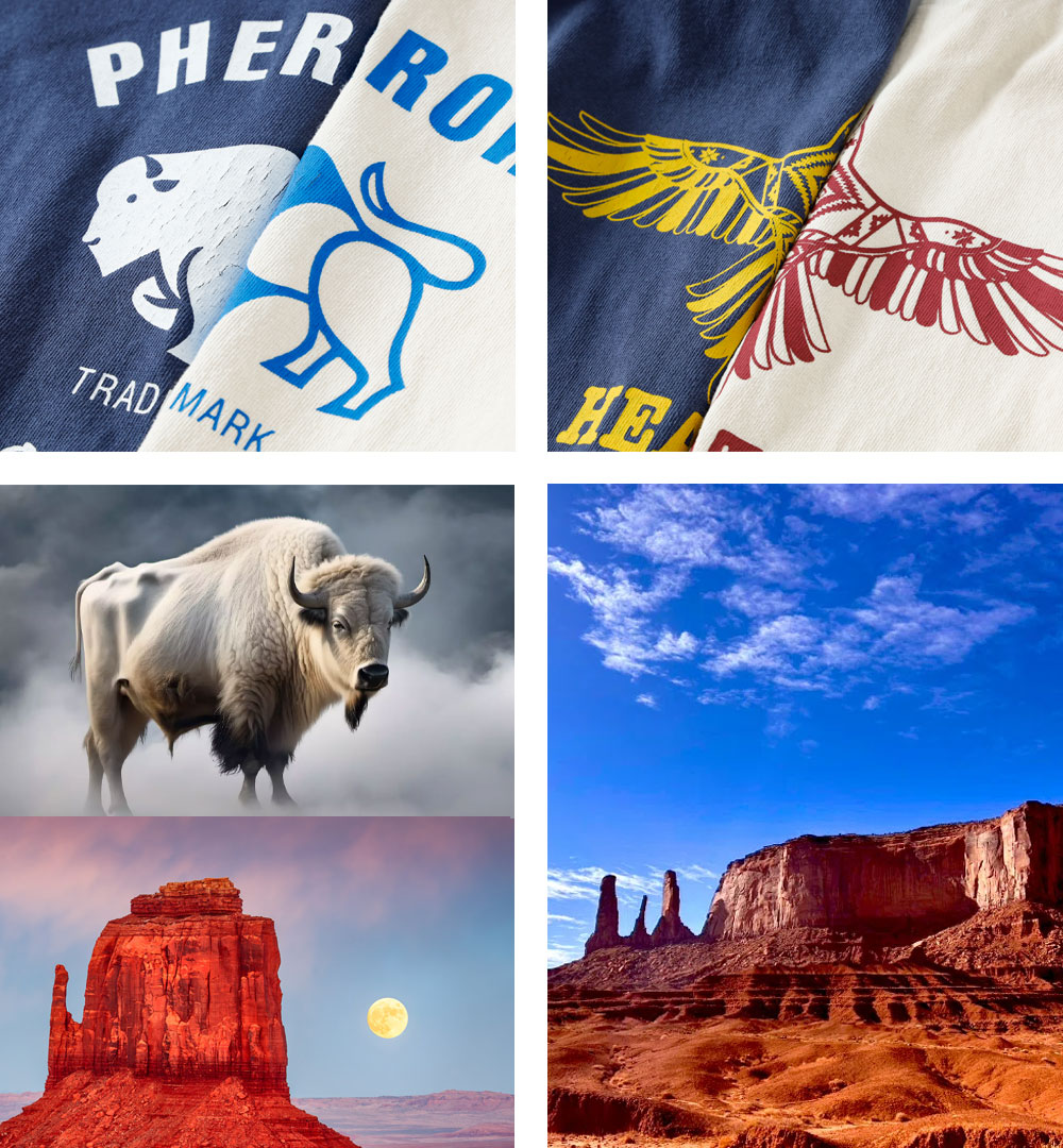 <10%OFF！ファミリーSALE！>◆【HEATH x Pherrow's】PRINT L/S 別注ロンT