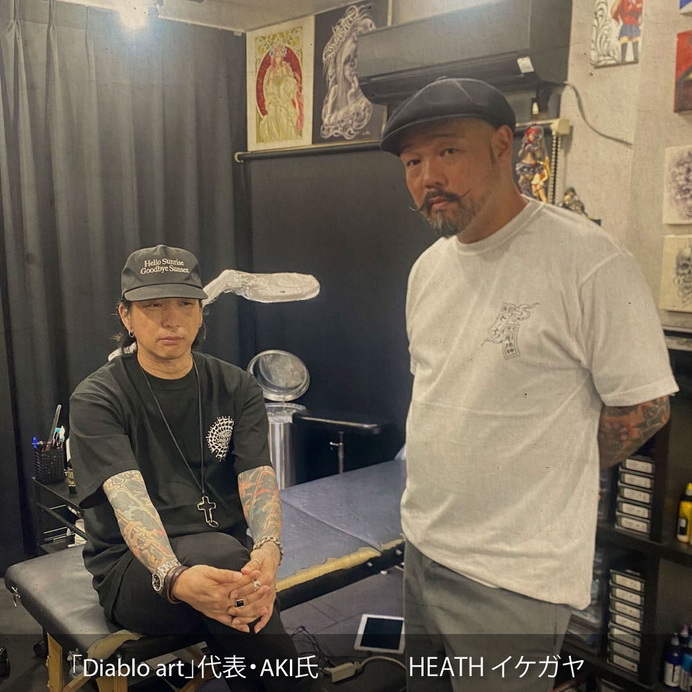 HEATH(ヒース)Diablo Art × HEATH オリジナル ジップパーカー