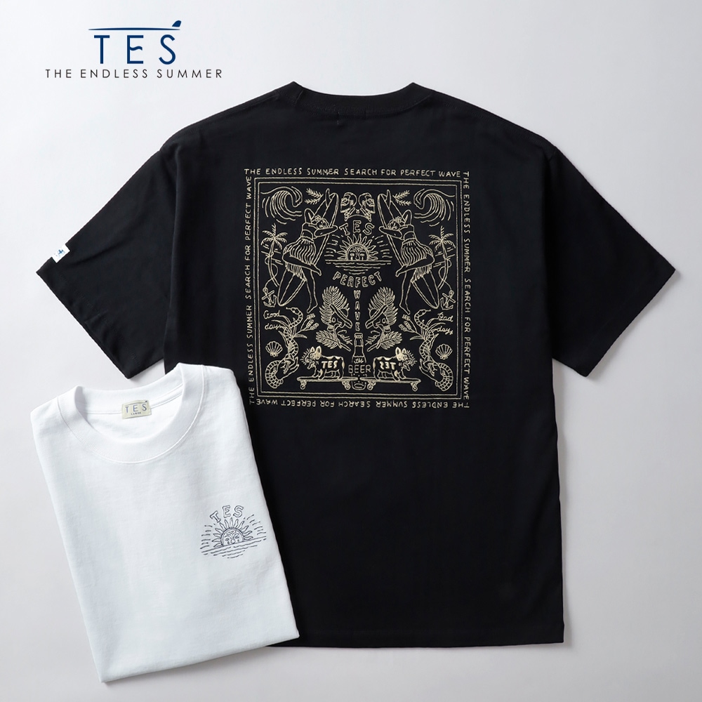 TES(テス)BANDANA EMB ビッグシルエットTシャツ