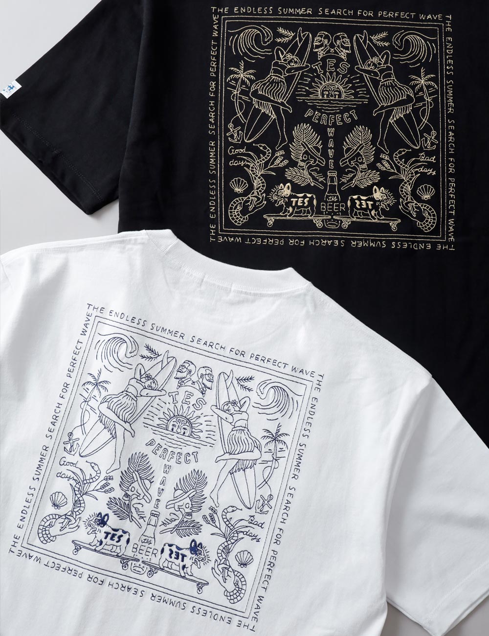 TES(テス)BANDANA EMB ビッグシルエットTシャツ