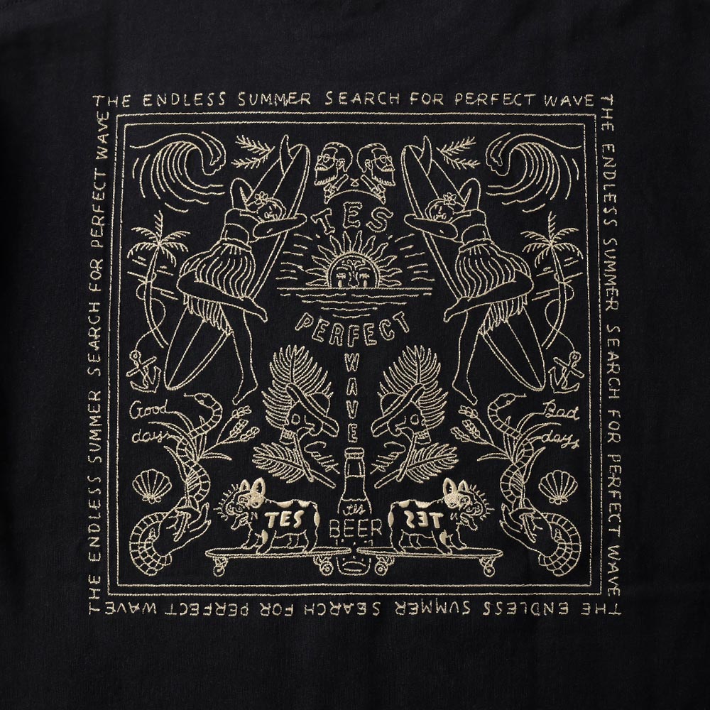TES(テス)BANDANA EMB ビッグシルエットTシャツ