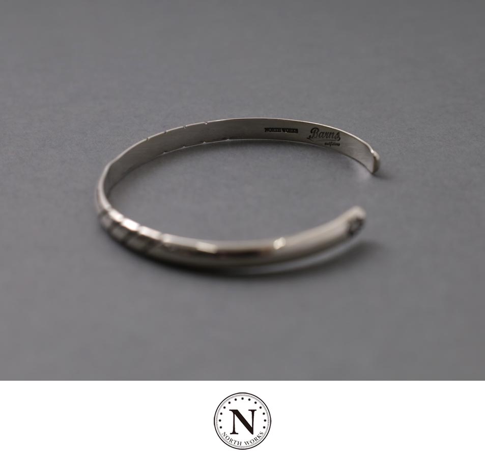 【NORTH WORKS】NATIVE SILVER THIN BANGLE