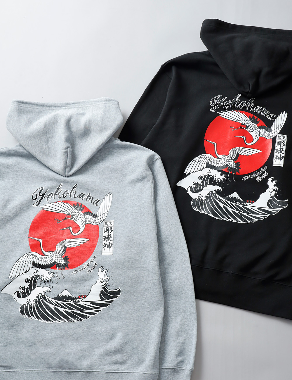 【10%OFF！ファミリーセール！】HEATH（ヒース）Diablo Art × HEATH オリジナル ジップパーカー 