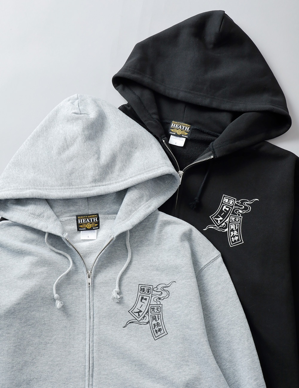 【10%OFF！ファミリーセール！】HEATH（ヒース）Diablo Art × HEATH オリジナル ジップパーカー 