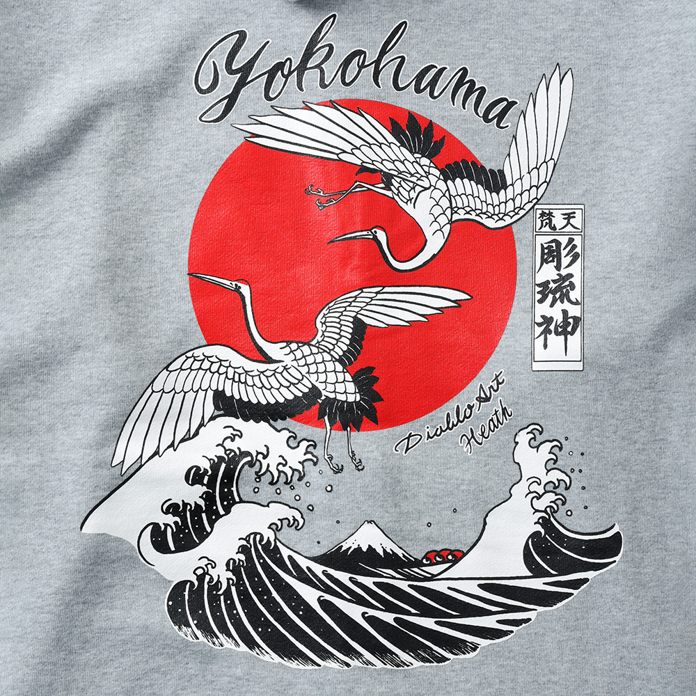 【10%OFF！ファミリーセール！】HEATH（ヒース）Diablo Art × HEATH オリジナル ジップパーカー 