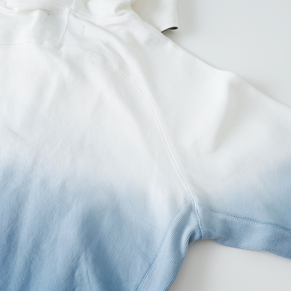 【1PIU1UGUALE3 RELAX】GRADATION JOG HOODIYグラデーション ジョグフーディ