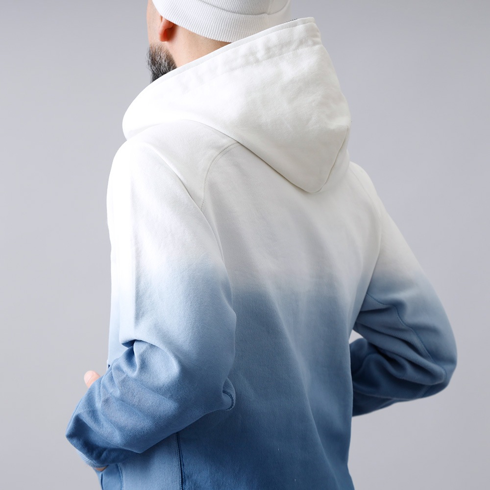 【1PIU1UGUALE3 RELAX】GRADATION JOG HOODIYグラデーション ジョグフーディ