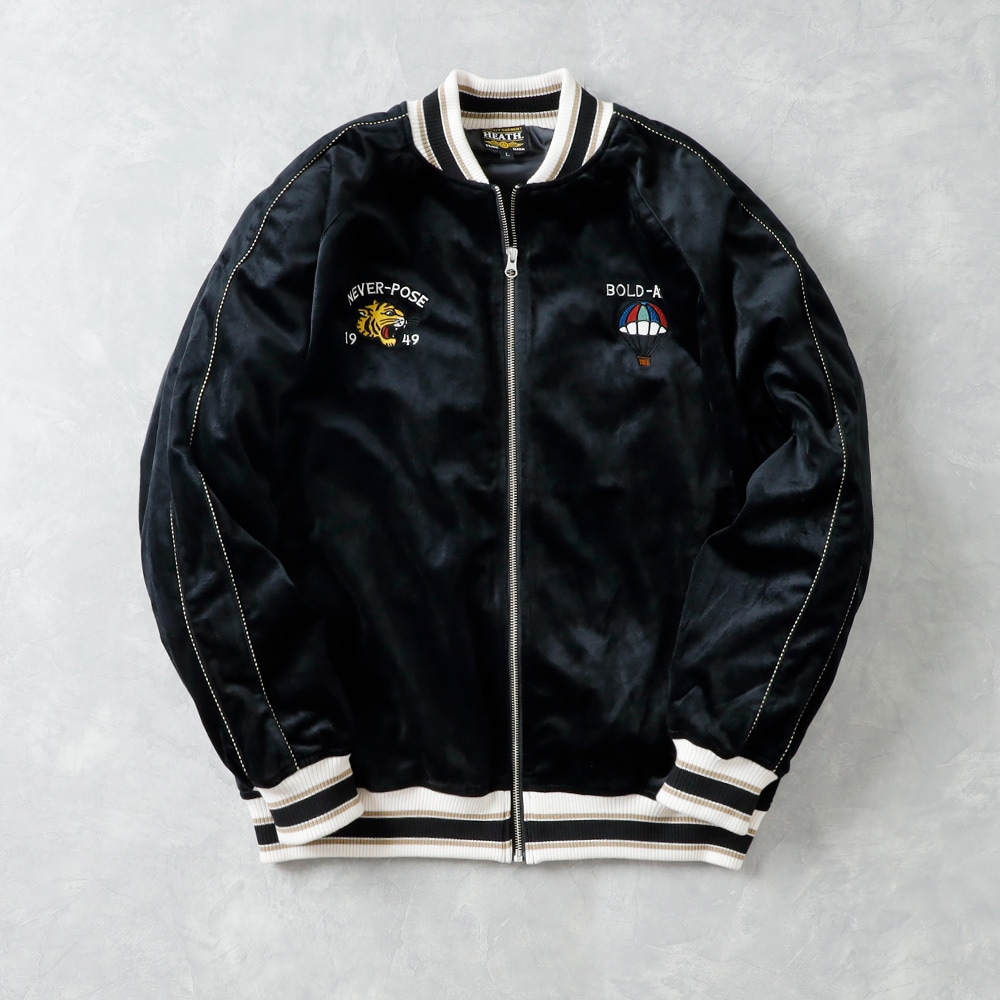 【HEATH】EMBROIDERED VELOUR SUKAJAN 刺繍ベロアスカジャン”TIGER”