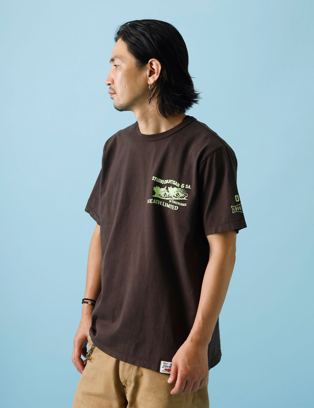 【10%OFF!ファミリーセール!】HEATH×STUDIO D'ARTISAN|別注USコットンTシャツ