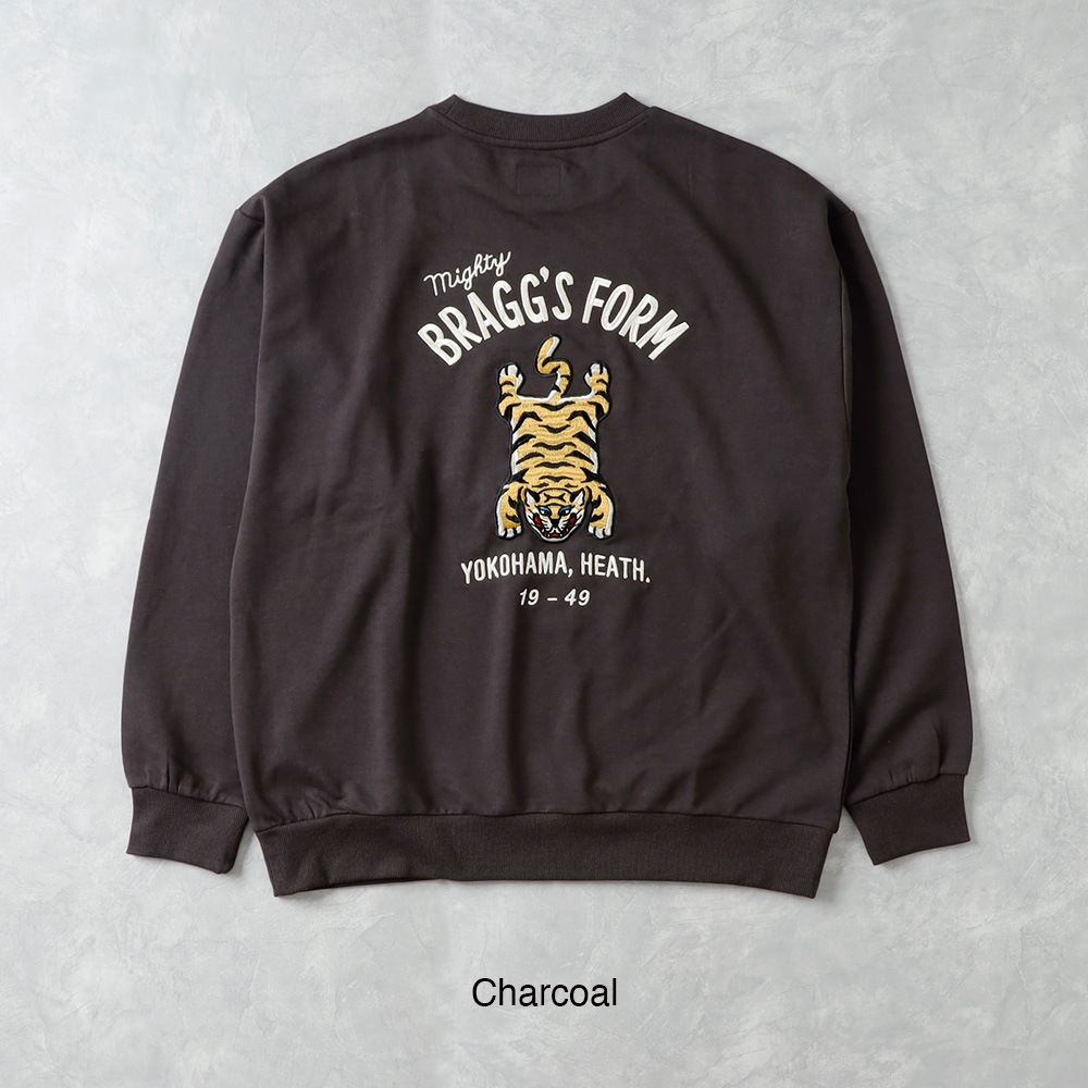 【HEATH】EMBROIDERED SWEAT SHIRT HEATH 刺繍スウェットシャツ