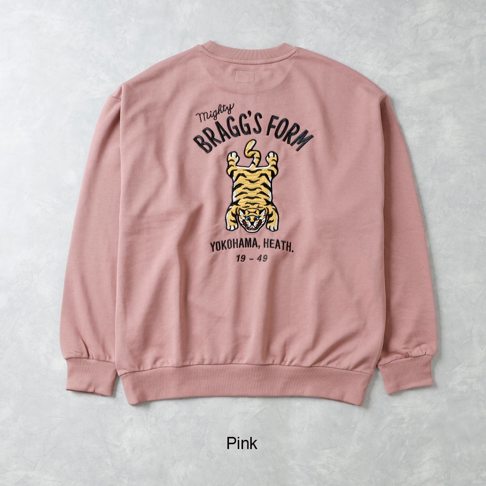 【HEATH】EMBROIDERED SWEAT SHIRT HEATH 刺繍スウェットシャツ