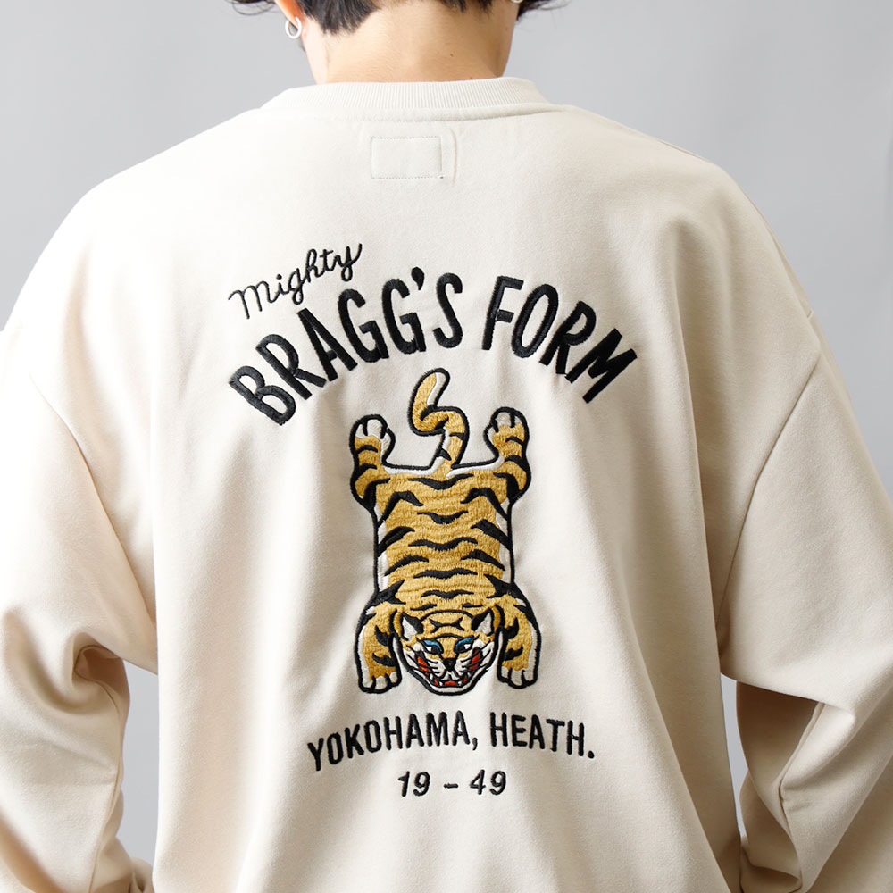 【HEATH】EMBROIDERED SWEAT SHIRT HEATH 刺繍スウェットシャツ