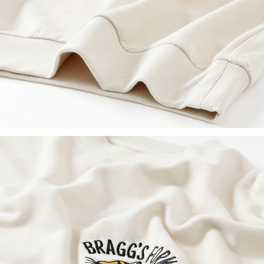 【HEATH】EMBROIDERED SWEAT SHIRT HEATH 刺繍スウェットシャツ