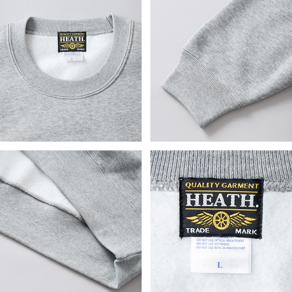 【よりどり2点で3000円オフ対象】HEATH(ヒース)オリジナル 裏起毛スウェット