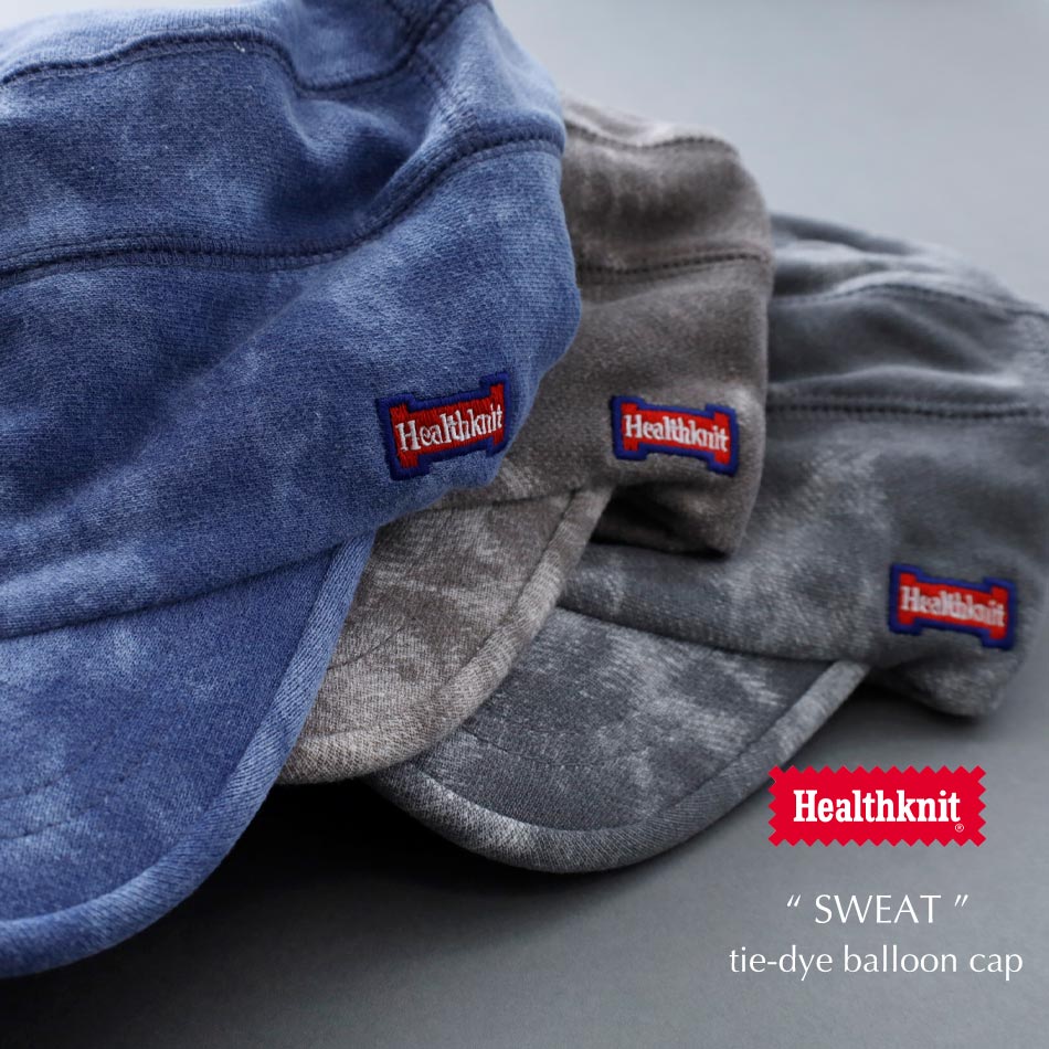 【Healthknit】4113 SWEAT TIE-DYE BALLOON CAP