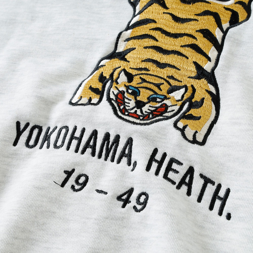 【HEATH】EMBROIDERED SWEAT ZIP PARKA 刺繍スウェットシップパーカー 