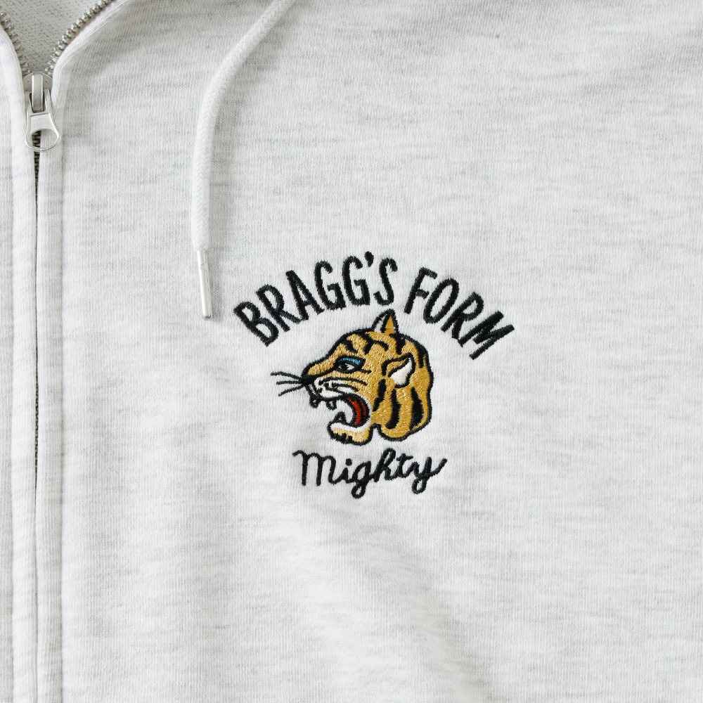 【HEATH】EMBROIDERED SWEAT ZIP PARKA 刺繍スウェットシップパーカー 