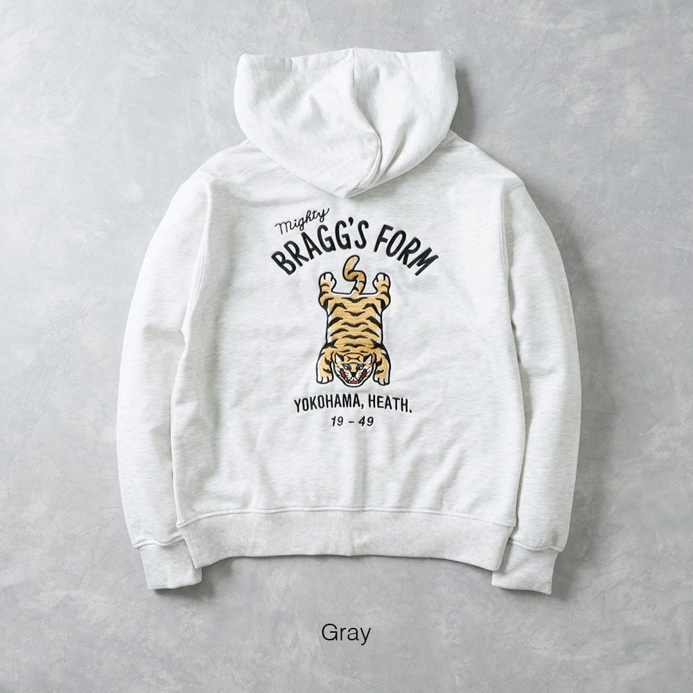 HEATH】EMBROIDERED SWEAT ZIP PARKA 刺繍スウェットシップ