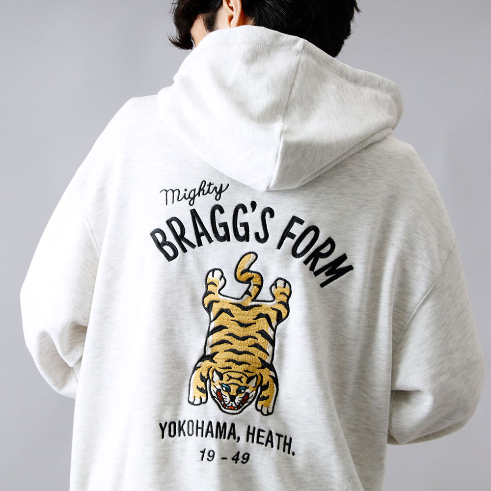 【HEATH】EMBROIDERED SWEAT ZIP PARKA 刺繍スウェットシップパーカー 