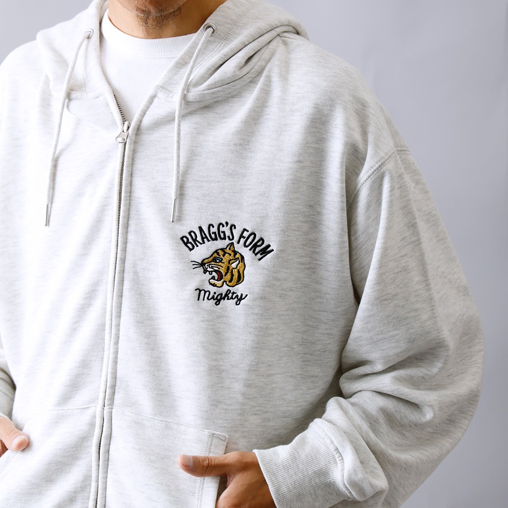 HEATH】EMBROIDERED SWEAT ZIP PARKA 刺繍スウェットシップ