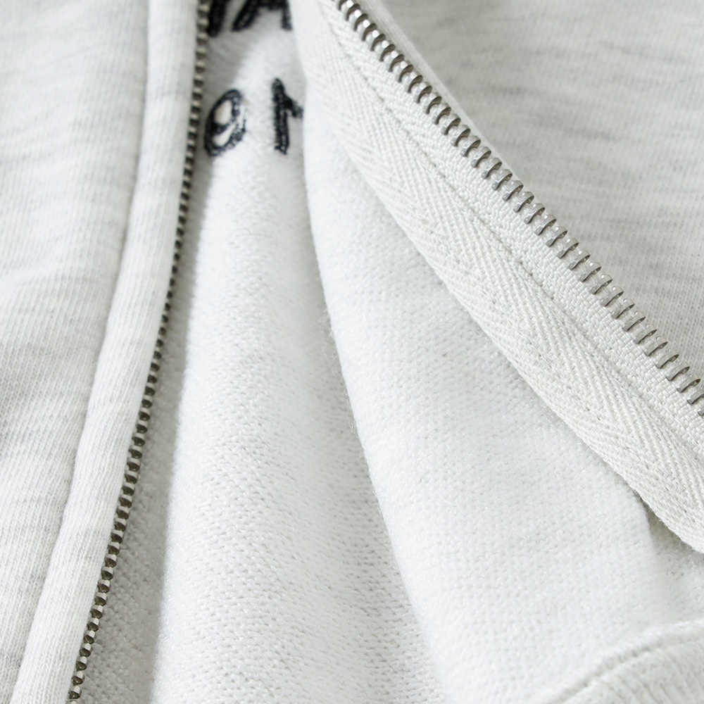 【HEATH】EMBROIDERED SWEAT ZIP PARKA 刺繍スウェットシップパーカー 