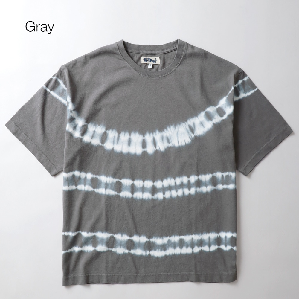 BLUE PORT(ブルーポート)タイダイ ボーダーTシャツ