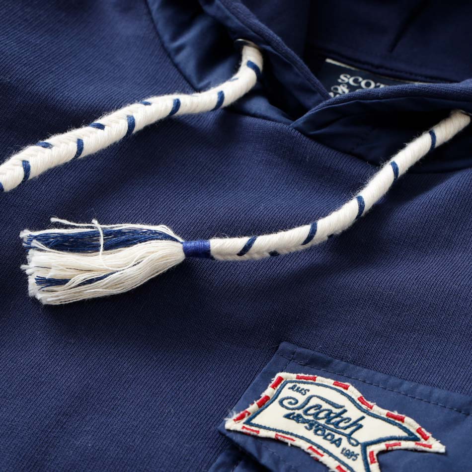 【SCOTCH&SODA】13824 PATCHED POCKET HOODIE