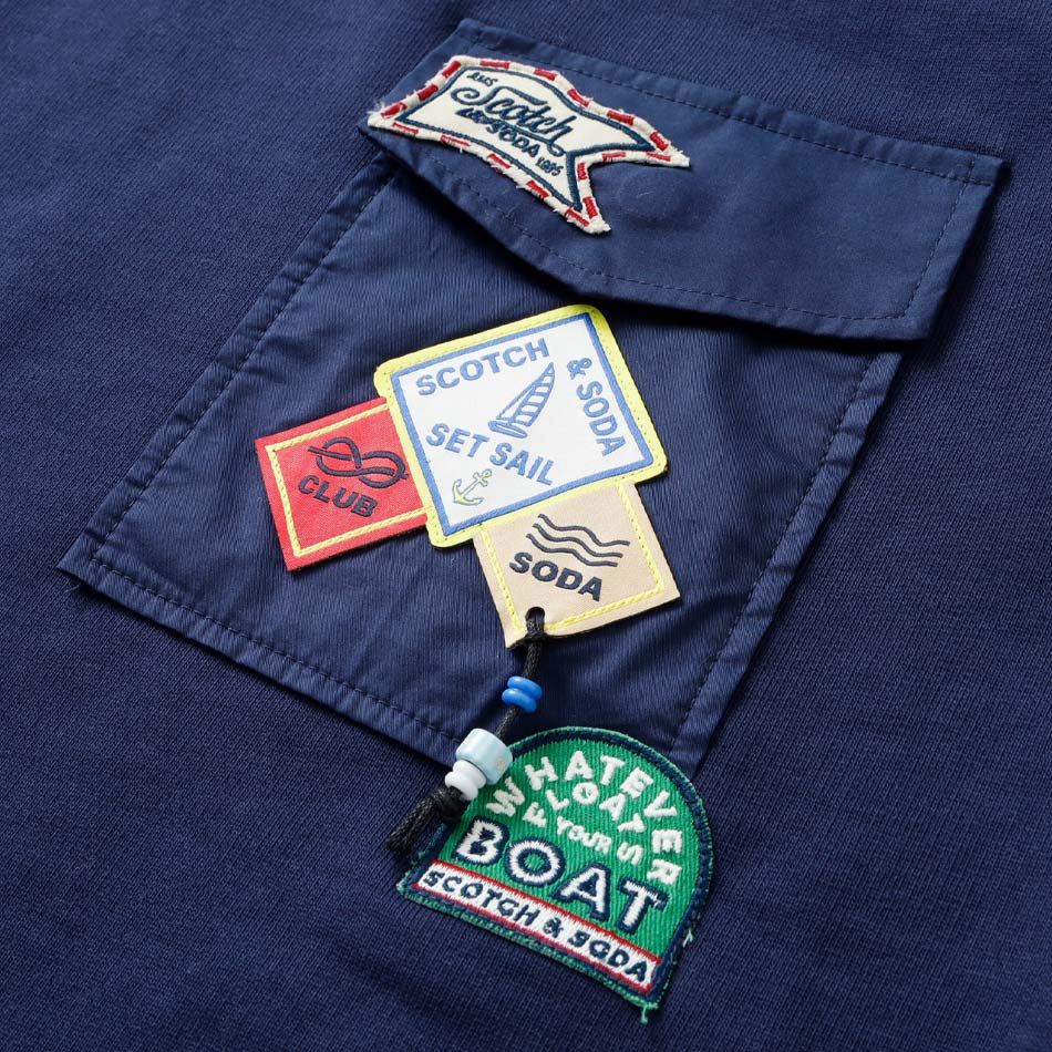 【SCOTCH&SODA】13824 PATCHED POCKET HOODIE