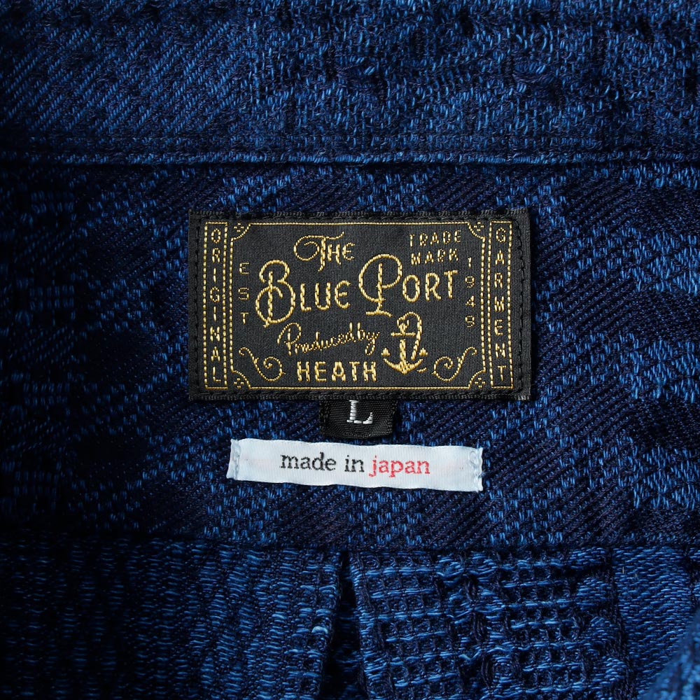 BLUEPORT（ブルーポート）インディゴ ジャカードシャツ