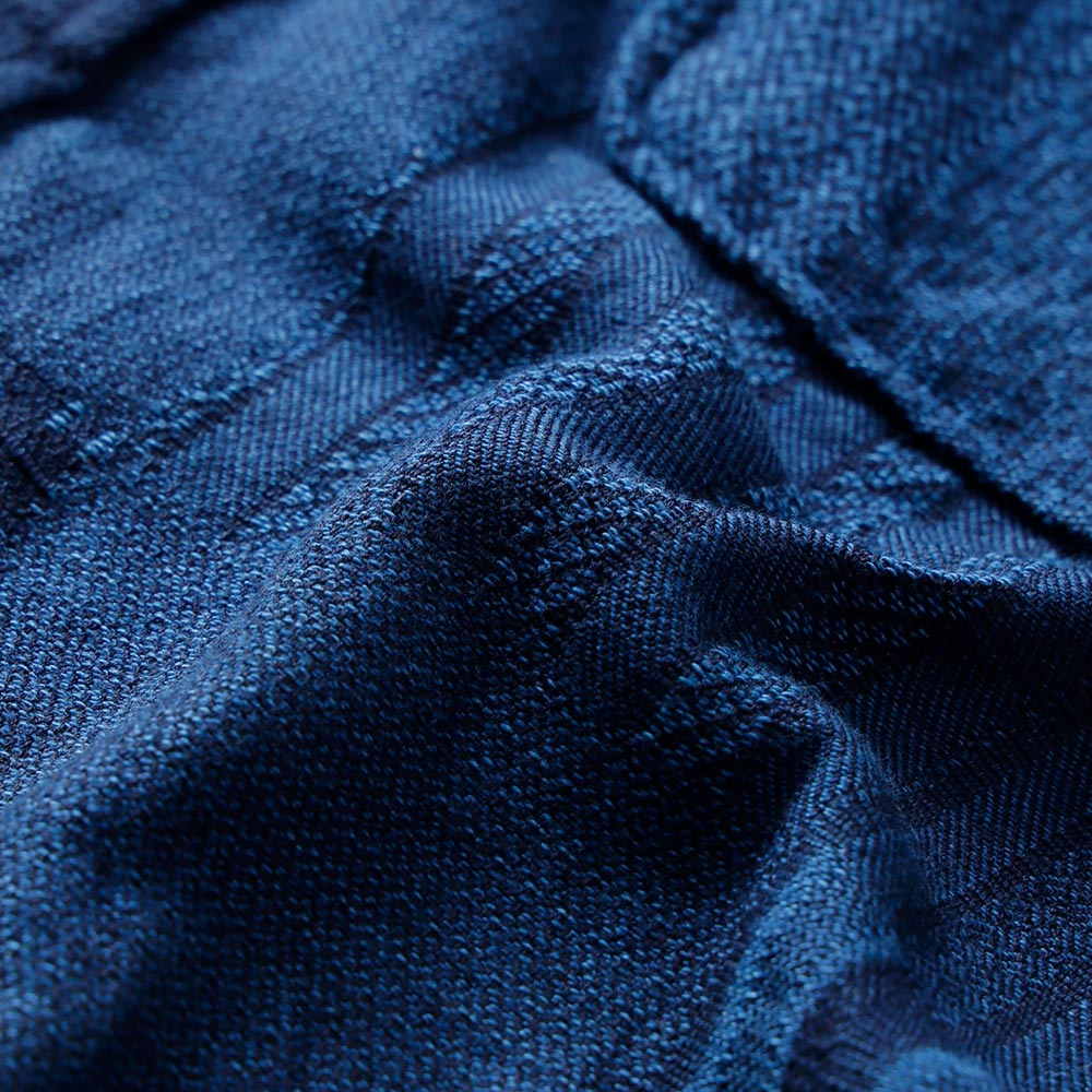 BLUEPORT（ブルーポート）インディゴ ジャカードシャツ