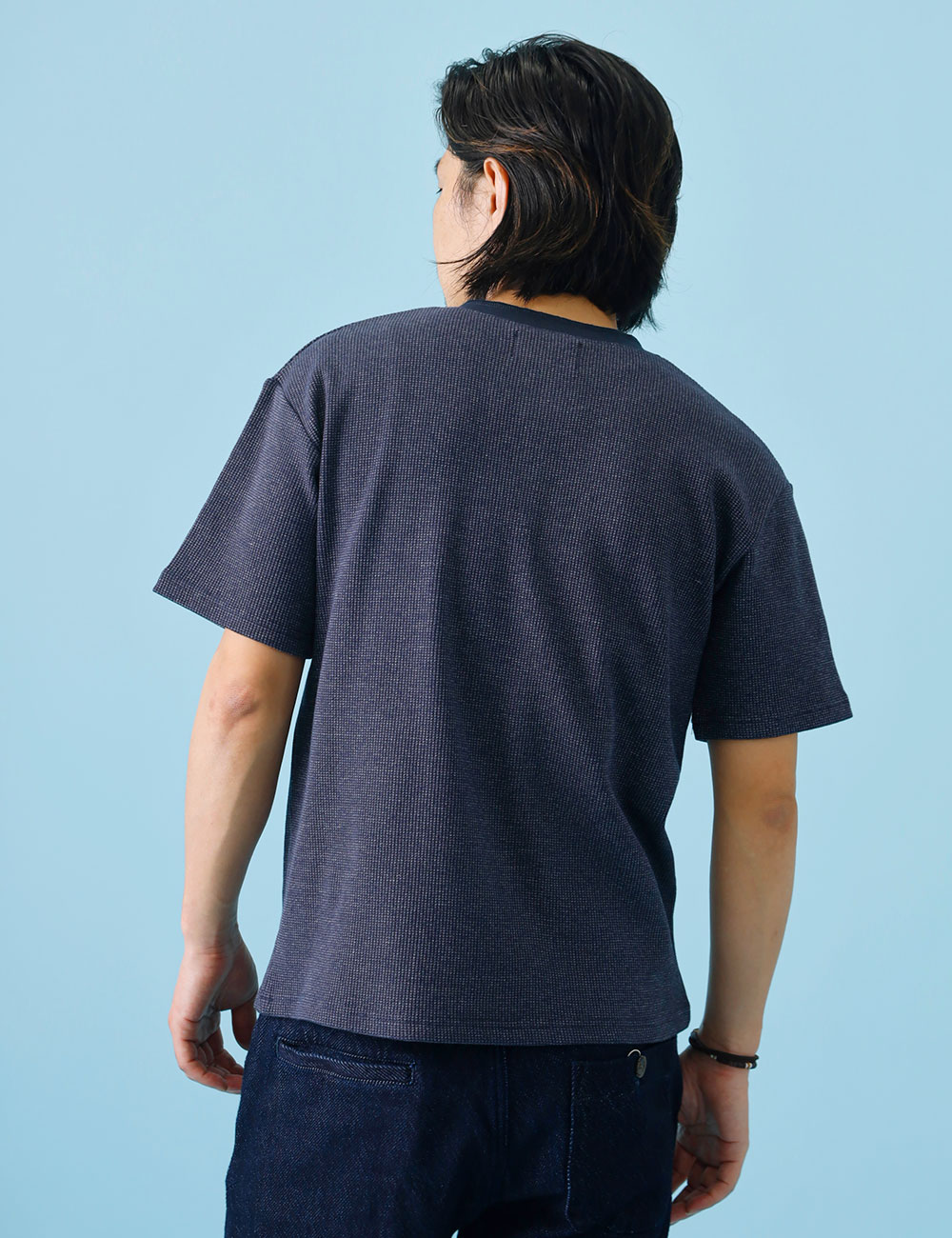 BLUE PORT ｜『伸びない』杢サーマルTシャツ