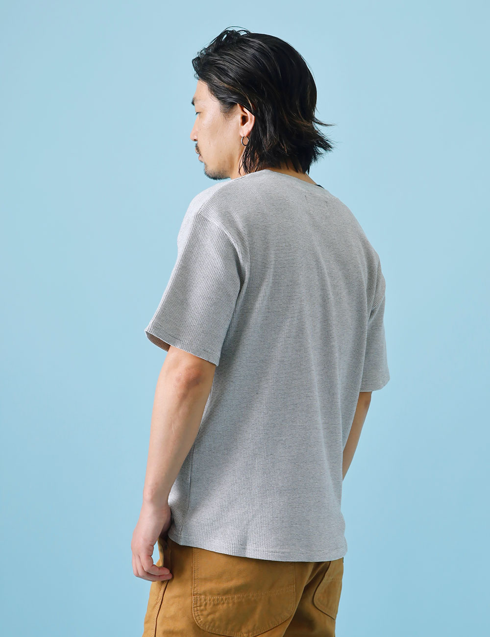BLUE PORT ｜『伸びない』杢サーマルTシャツ