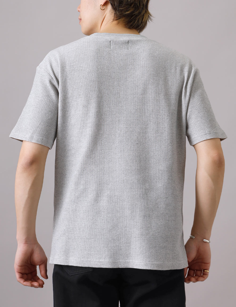BLUE PORT（ブルーポート）伸びない杢サーマルTシャツ