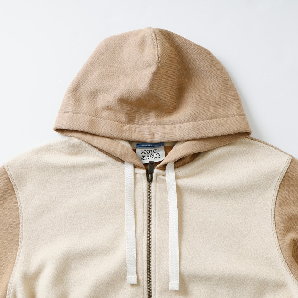 【SCOTCH&SODA】REVERSE ZIP PARKA切り替えジップパーカー