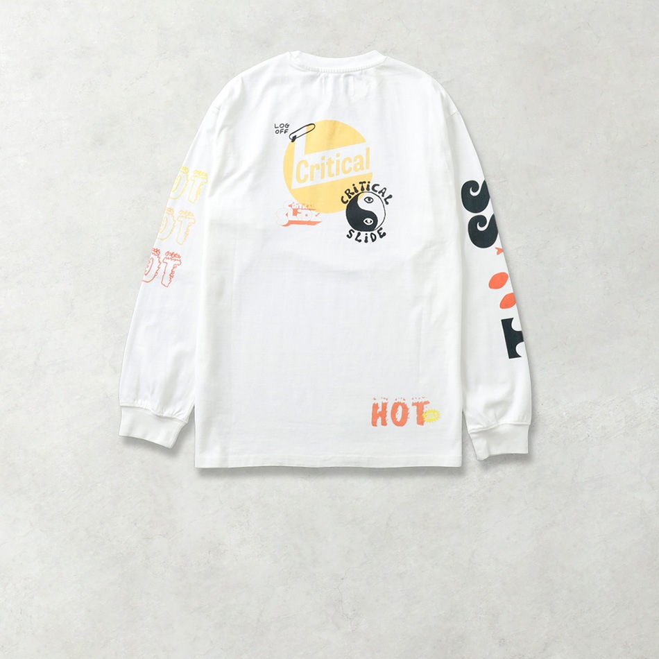 【TCSS】MIXED UP LS TEEプリントクルーロンT