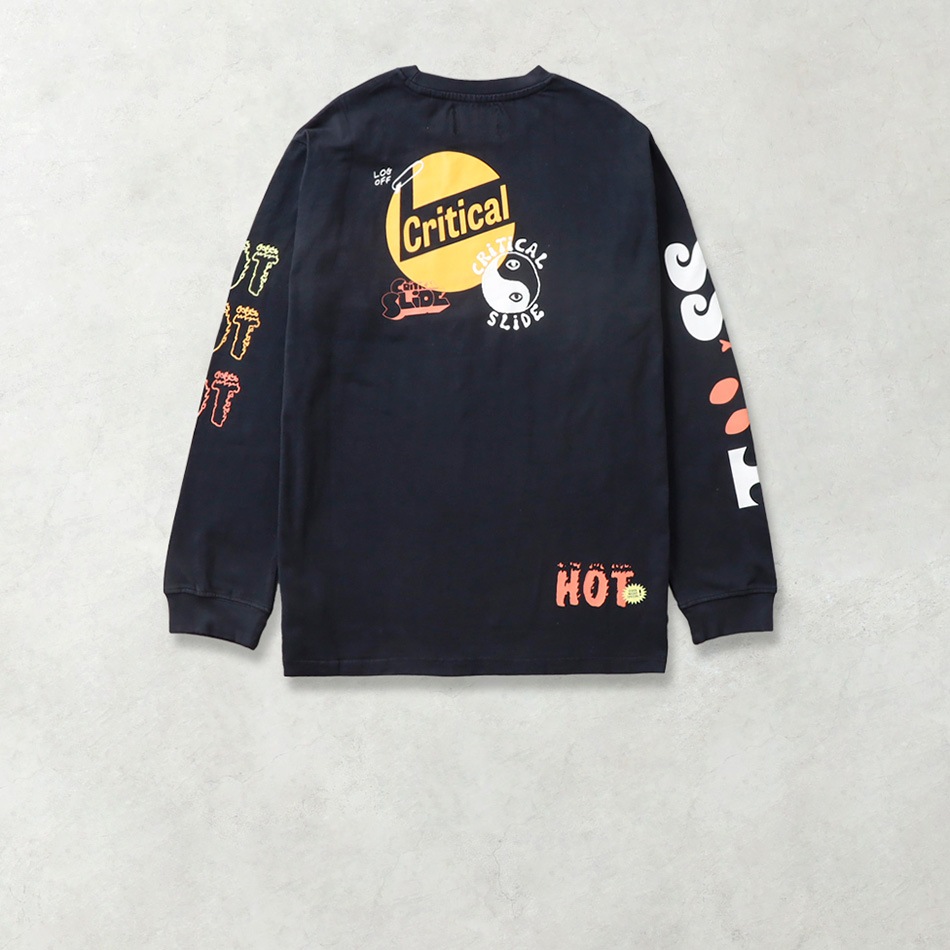 【TCSS】MIXED UP LS TEEプリントクルーロンT