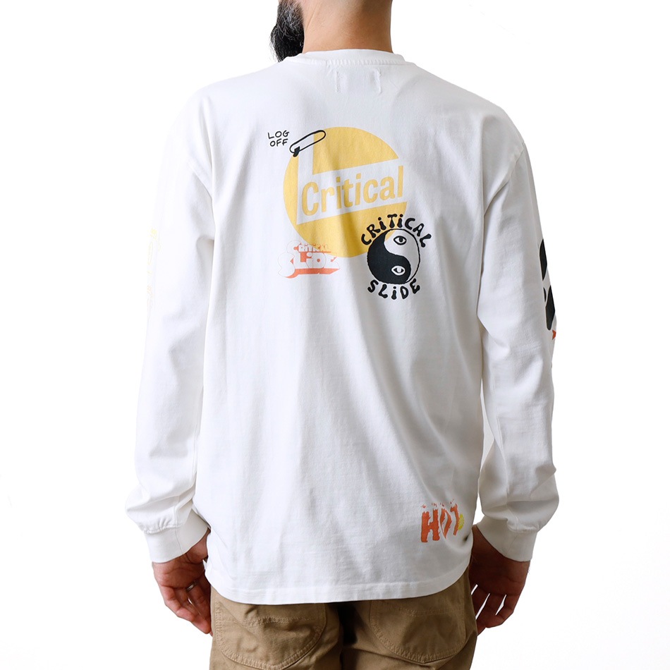 【TCSS】MIXED UP LS TEEプリントクルーロンT