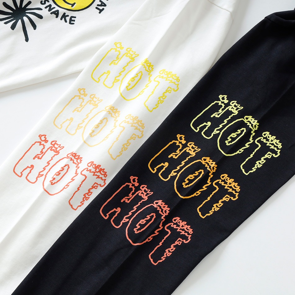 【TCSS】MIXED UP LS TEEプリントクルーロンT