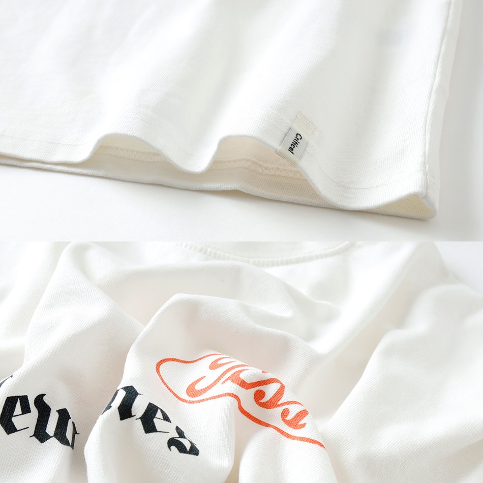 【TCSS】MIXED UP LS TEEプリントクルーロンT