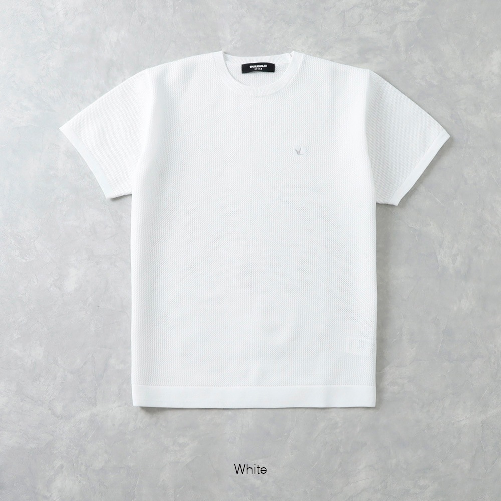 【1PIU1UGUALE3 RELAX】KNIT TEE半袖ニットTシャツ