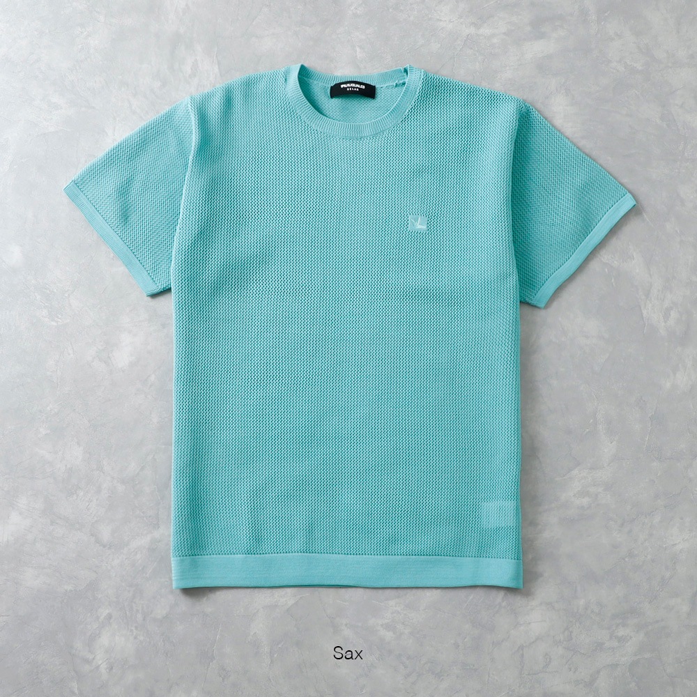 【1PIU1UGUALE3 RELAX】KNIT TEE半袖ニットTシャツ