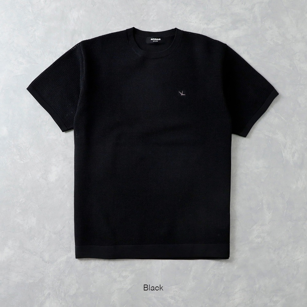【1PIU1UGUALE3 RELAX】KNIT TEE半袖ニットTシャツ