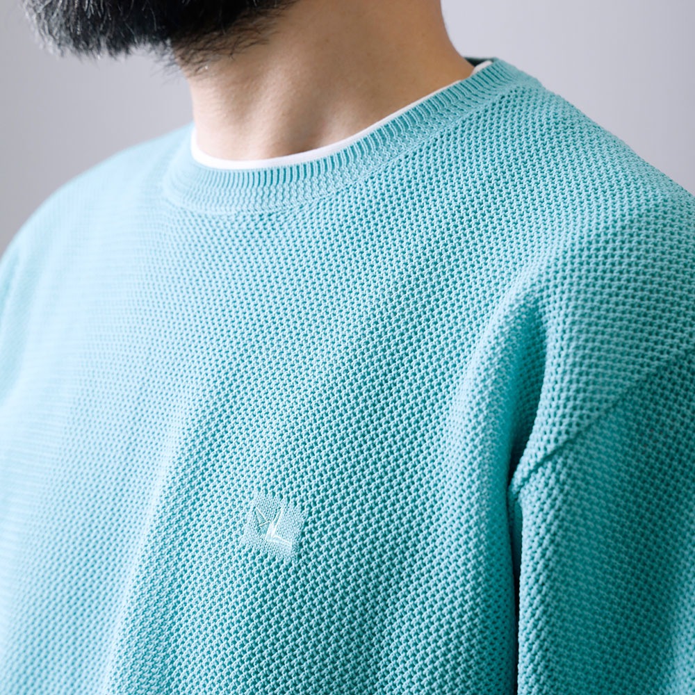 【1PIU1UGUALE3 RELAX】KNIT TEE半袖ニットTシャツ