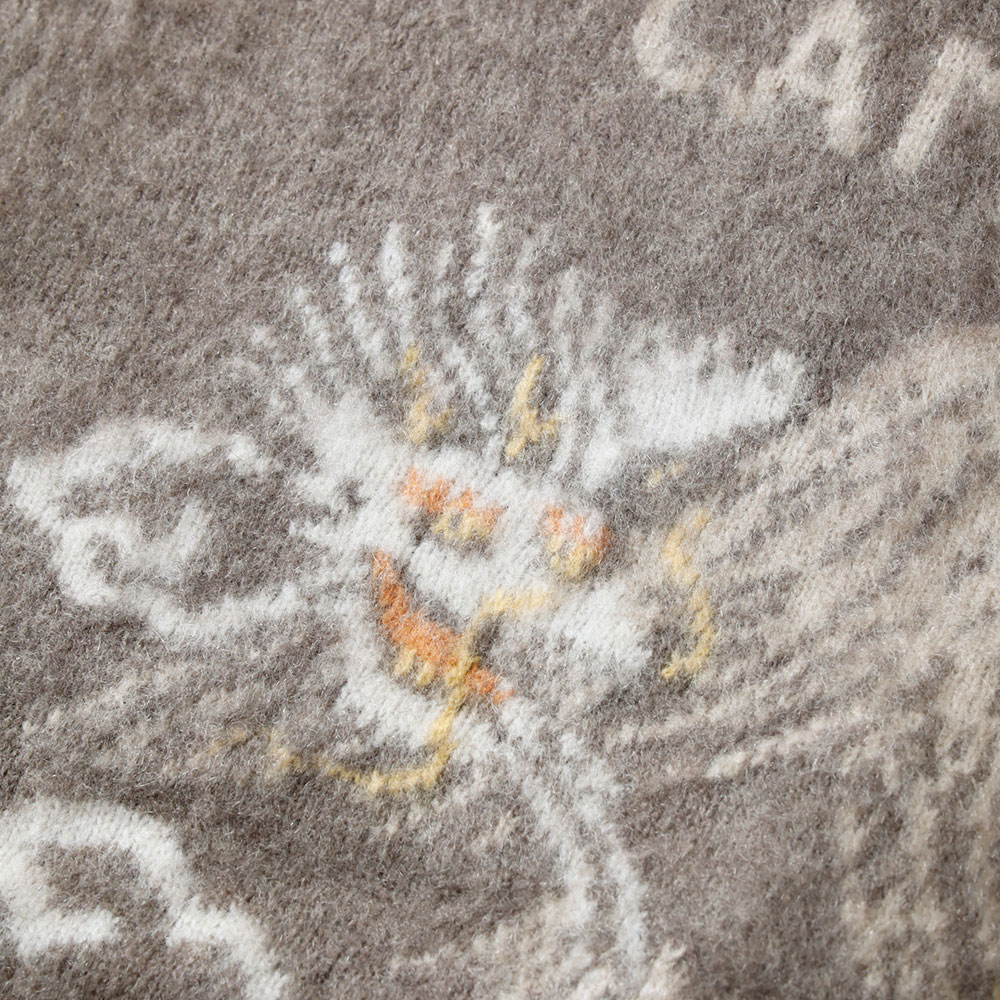 REMI RELIEF（レミレリーフ）スカ柄 起毛ニットカーデ｜アメカジ